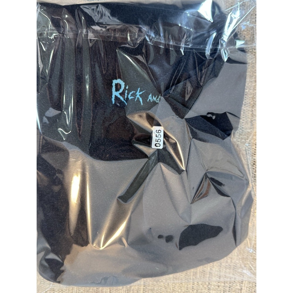 Rick And Morty  Virtual‎ Reality Black Hoodie Size Large Pullover With Pocket - Picture 16 of 16